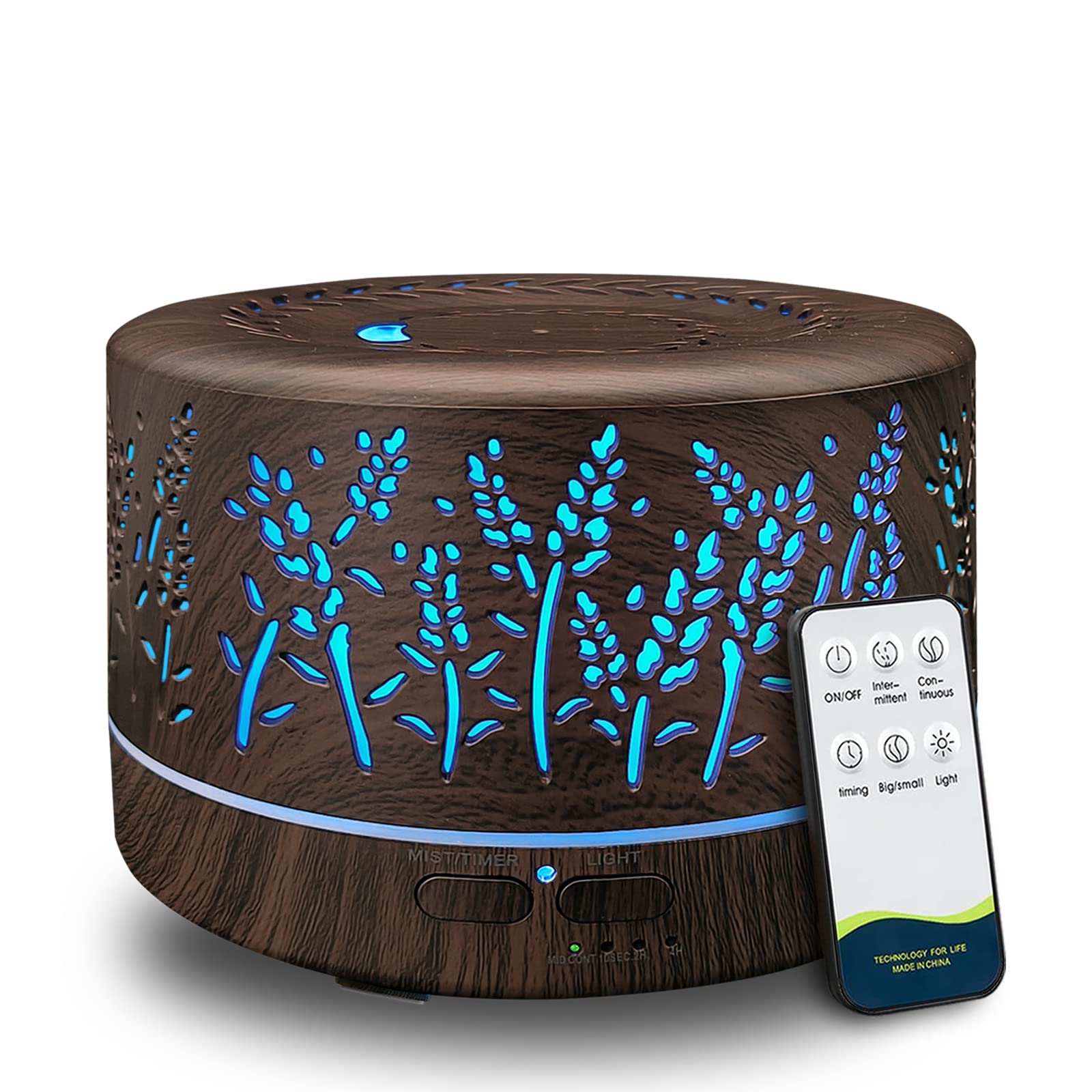 Dongzhen 600ml diffuser showing large-capacity design for extended fragrance.