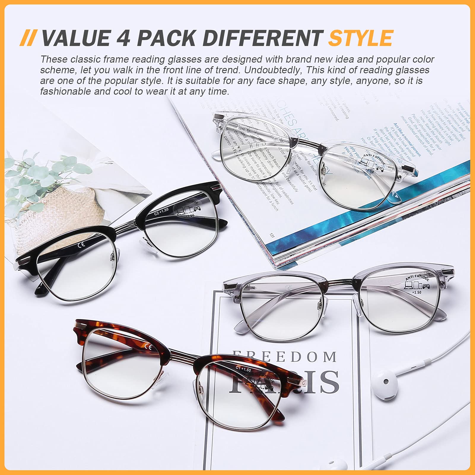 DOOViC lightweight frames designed for all-day comfort