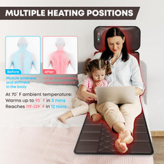 DOPICT 66x20 inch massage mat laid on bed or floor