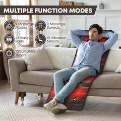 DOPICT full-body massage mat in action with 10 vibration motors