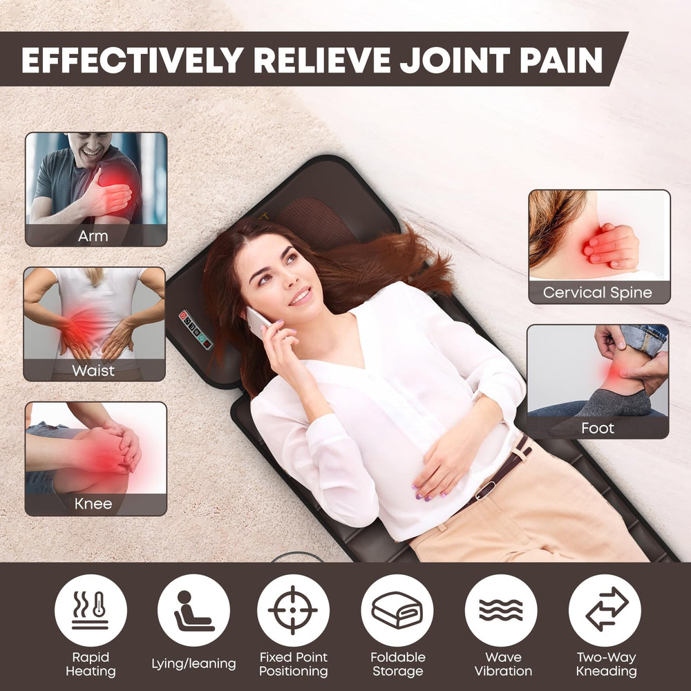 DOPICT heat pads-equipped massage mat offers soothing warmth