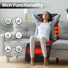 DOPICT Massage Mat control panel highlights customizable massage settings for tailored relief.