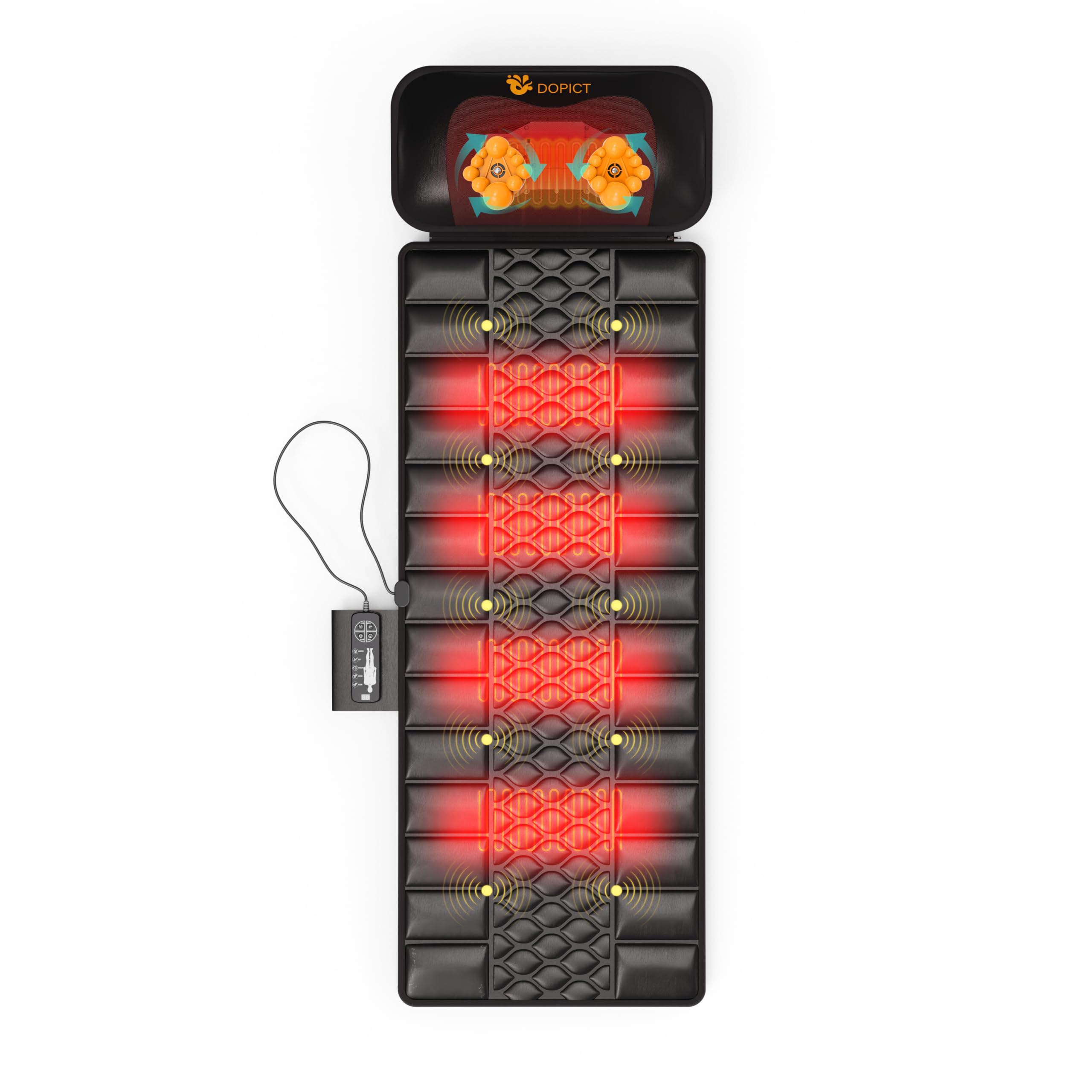 DOPICT Massage Mat folded for easy storage and portability.
