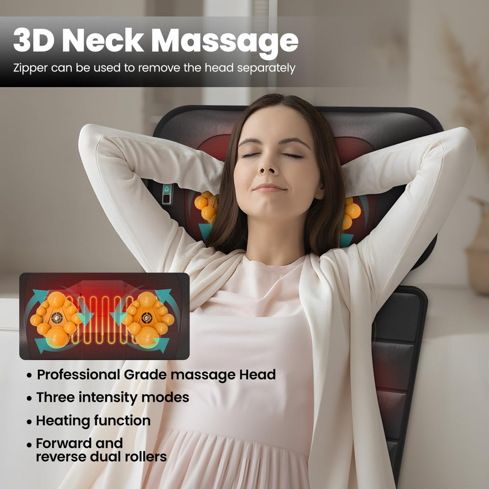 DOPICT Massage Mat heating pads illustrate consistent warmth during sessions.