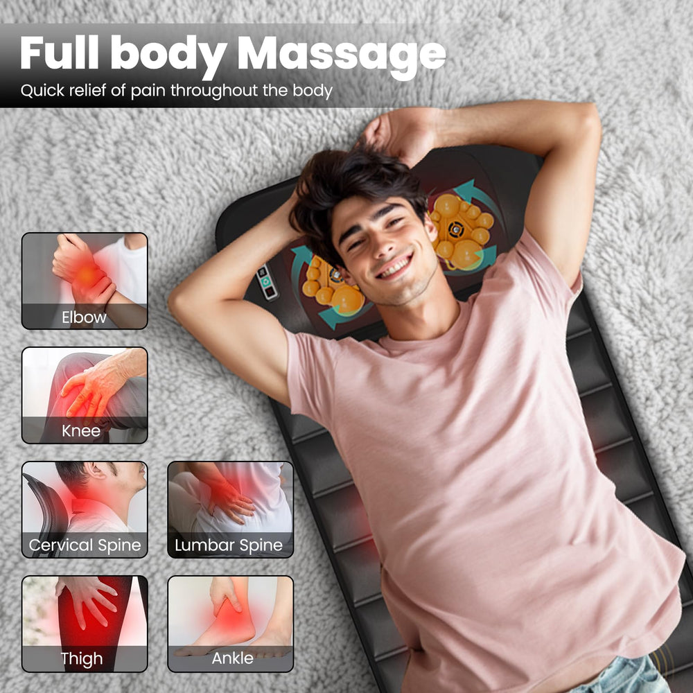 DOPICT Massage Mat neck warmer close-up emphasizes targeted neck warmth.