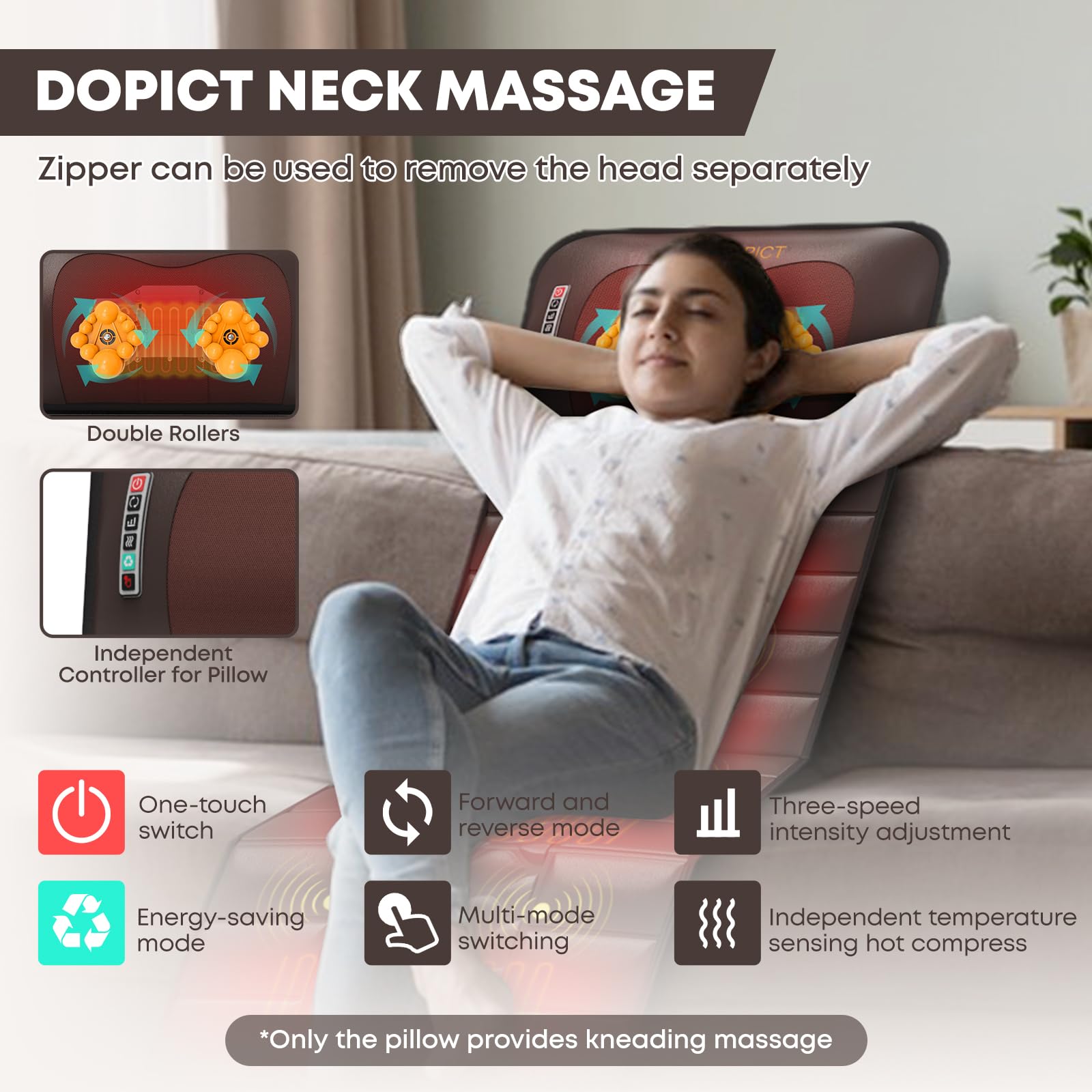 DOPICT massage mat on bed demonstrates cozy home spa use