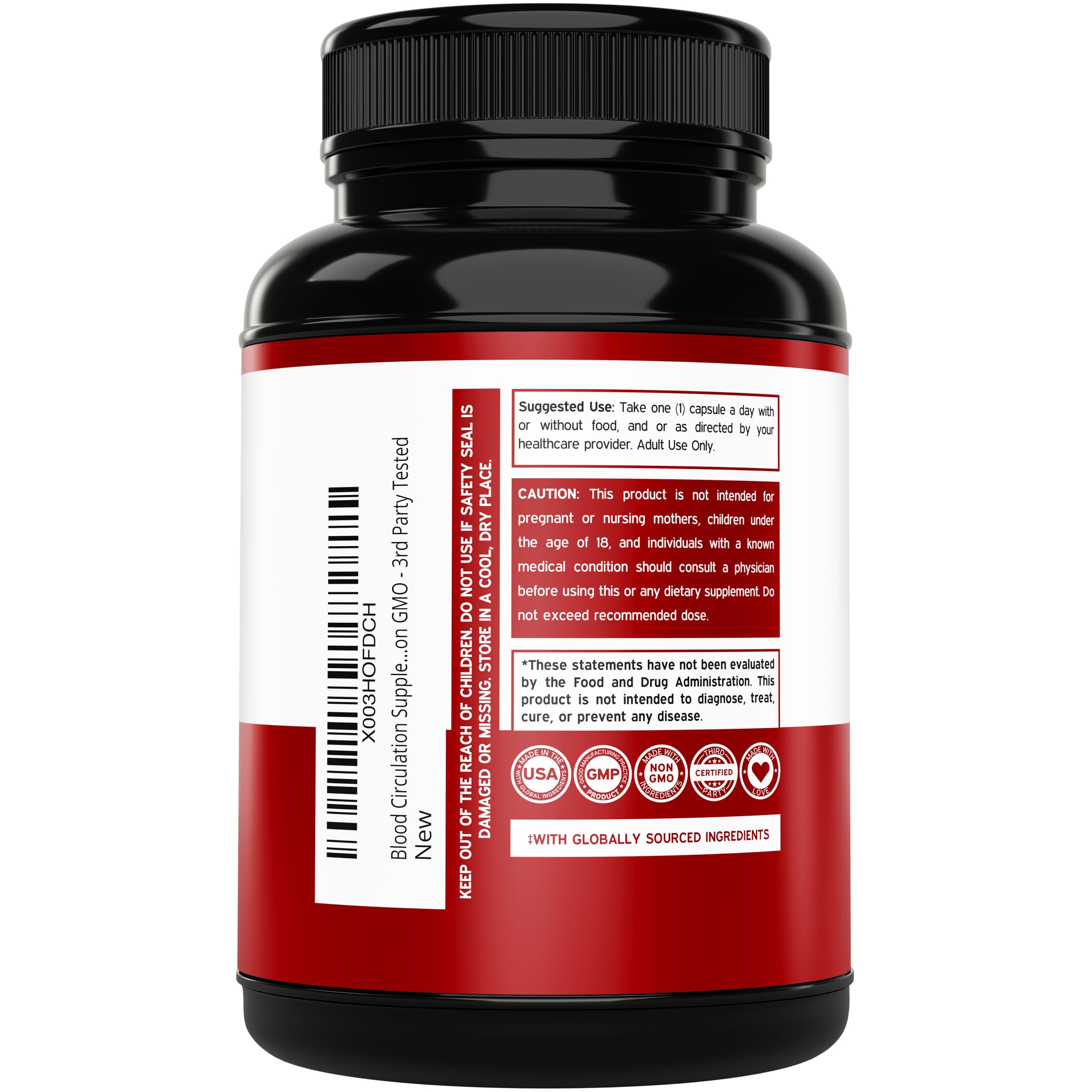 DORADO NUTRITION Blood Flow capsules with ginger root and hawthorn