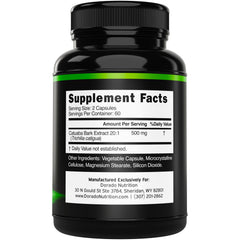 Dorado Nutrition Catuaba Bark Extract capsules close-up for on-the-go use