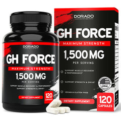 DORADO NUTRITION HGH Supplements bottle front for daily wellness support.