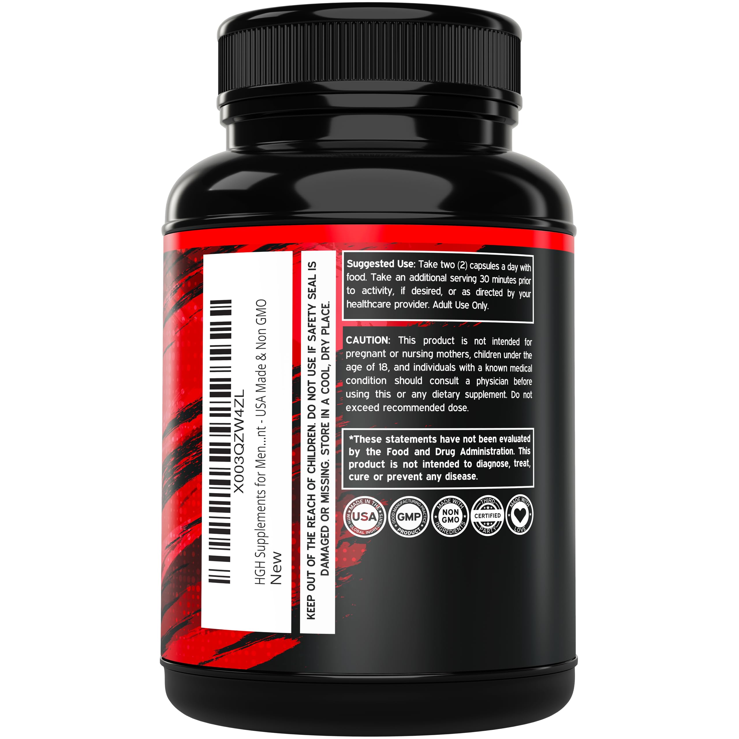DORADO NUTRITION HGH Supplements ingredient blend close-up highlighting amino acids.