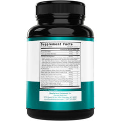 Dorado Nutrition Liver Cleanse bottle label close-up highlighting milk thistle and turmeric.