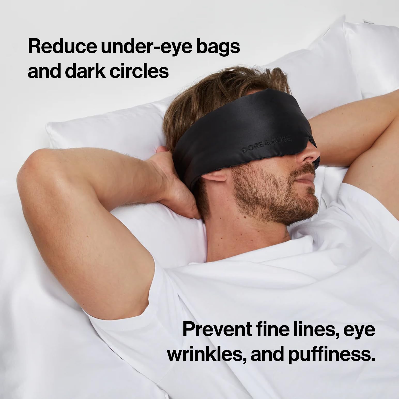 Dore & Rose compact silk mask ideal for in-flight use and on-the-go napping.