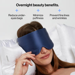 Dore and Rose Deep Sleep Mask in dark blue color ready for travel