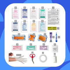 DormDoc antiseptic wipes and gauze for clean wound care