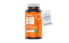Dose + Remedy A Dose of Immunity bottle front supports daily immune health