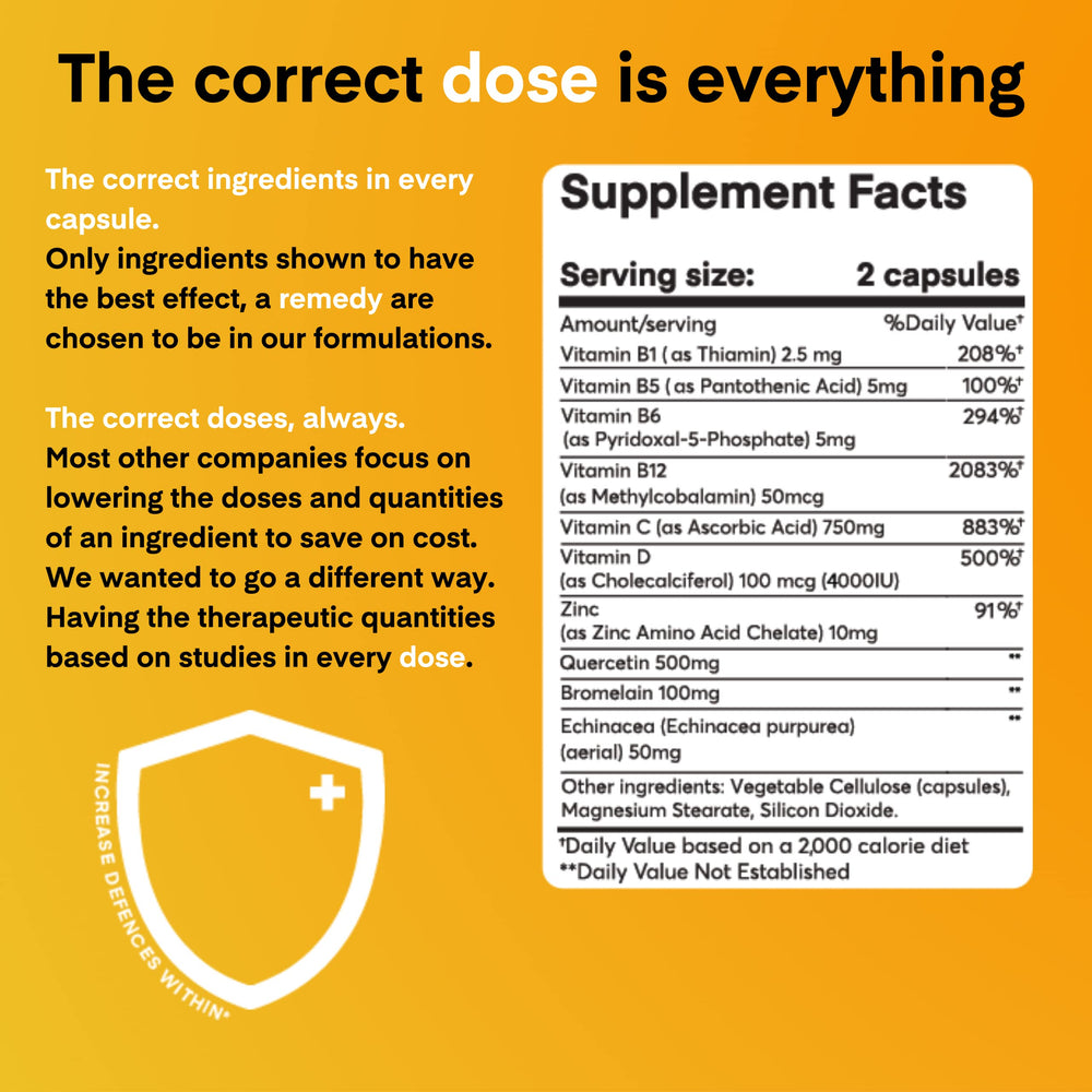 Dose + Remedy bottle on desk ready for daily routine