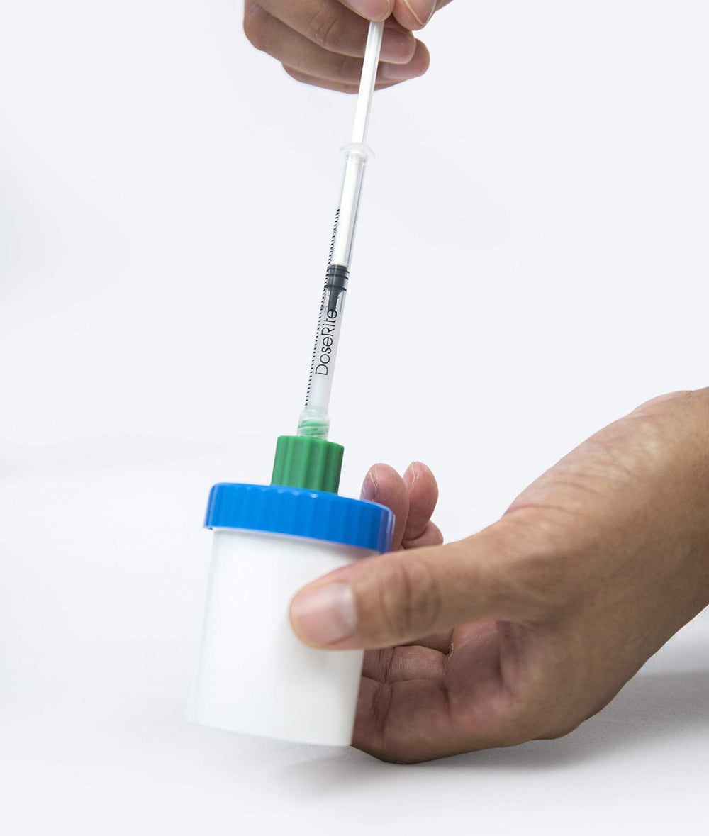 DoseRite anal applicator closeup showing ergonomic design for comfort.