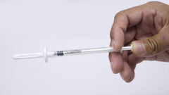 DoseRite tube-to-syringe adapter enables seamless transfer.