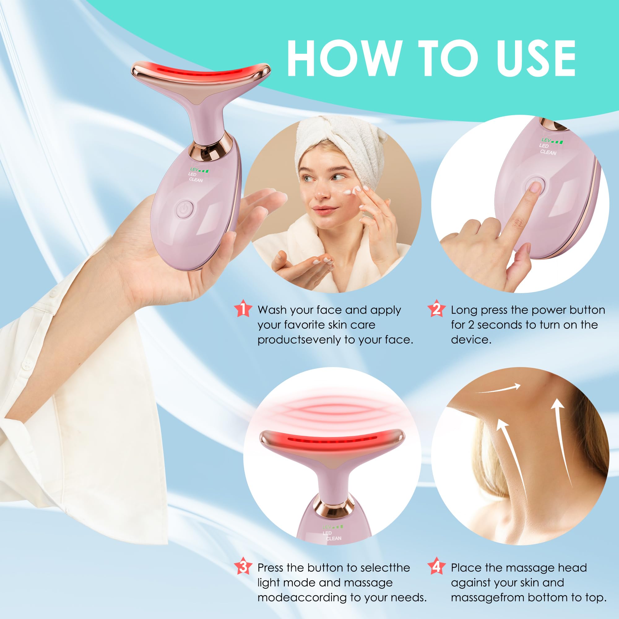 Doset ergonomic grip provides comfortable handling during routines.