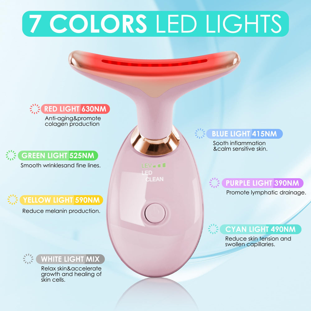 Doset red-light therapy LED for facial and neck use.