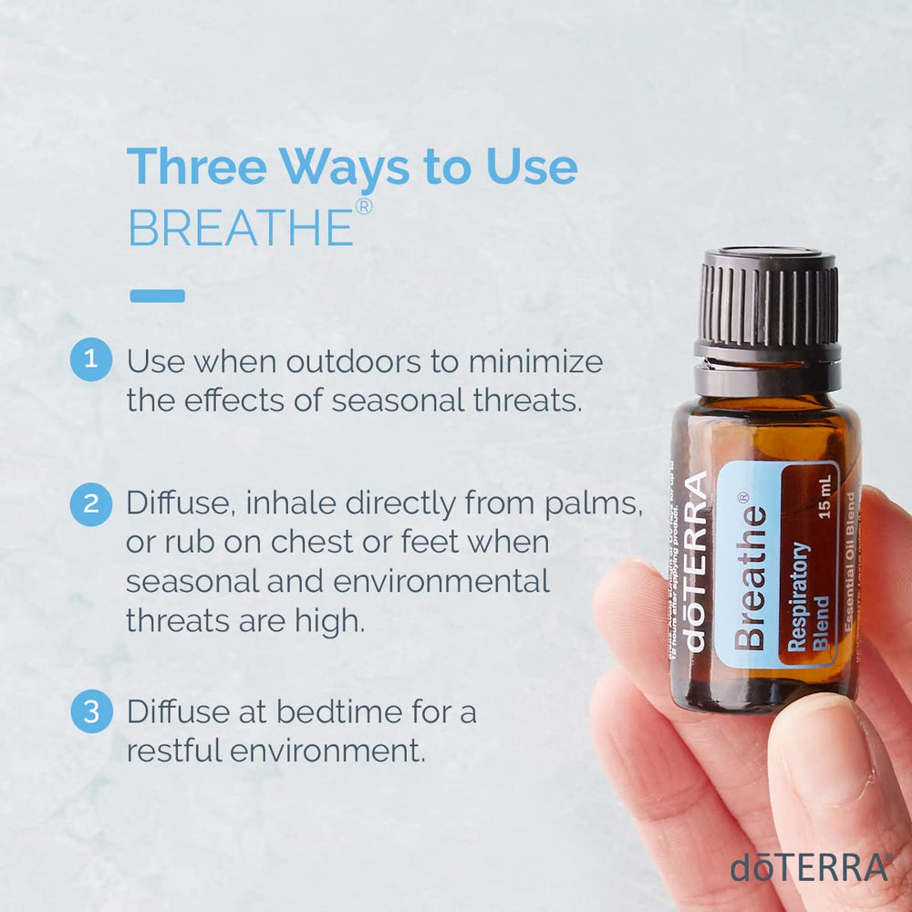 doTERRA Breathe diffusing at night promotes restful sleep