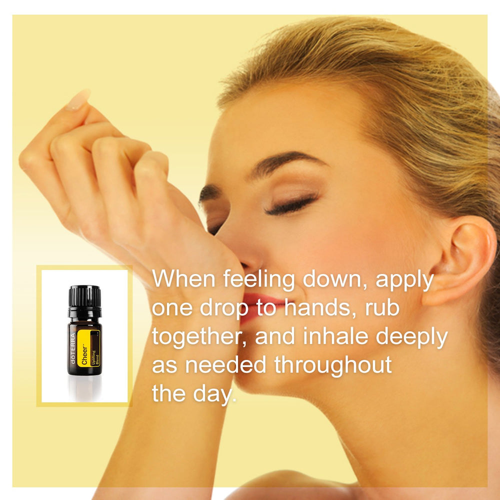 doTERRA Cheer happy moment scene illustrating cheerful vibes during daily routines