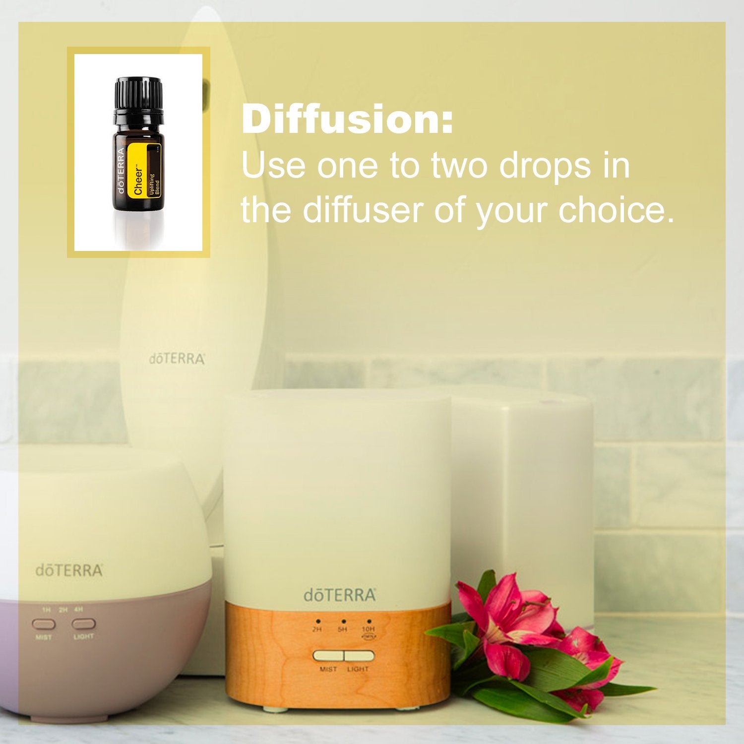 doTERRA Cheer applied to pulse points for a more intense aromatherapy experience