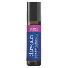 doTERRA Clary Calm bottle closeup for a calming aromatherapy routine
