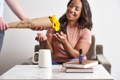 doTERRA Clary Calm label closeup showing blend details