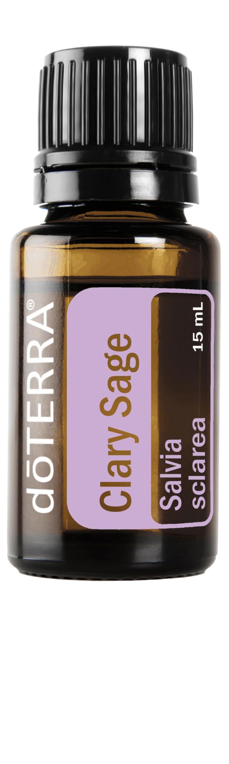 doTERRA Clary Sage 15ml bottle promoting calm mood and skin benefits.