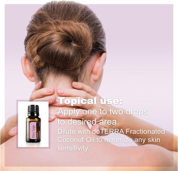 doTERRA Clary Sage bath setup for stress relief.
