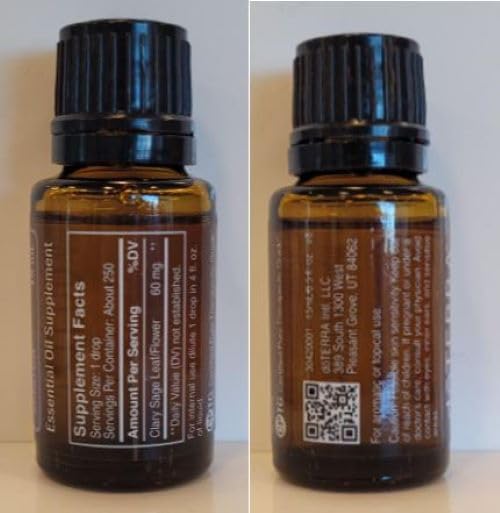 doTERRA Clary Sage packaging close-up for premium appeal.