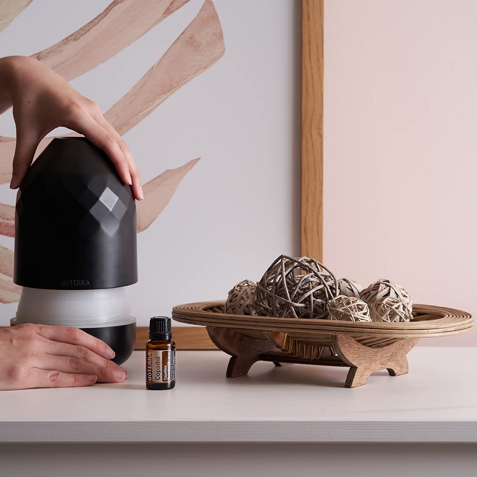 Diffuser scene with doTERRA Copaiba for a calm, balanced mood.
