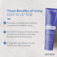 doTERRA Deep Blue Rub massage on knee supporting training and recovery