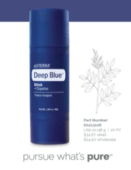 doTERRA Deep Blue Stick emollients for soft non-greasy skin