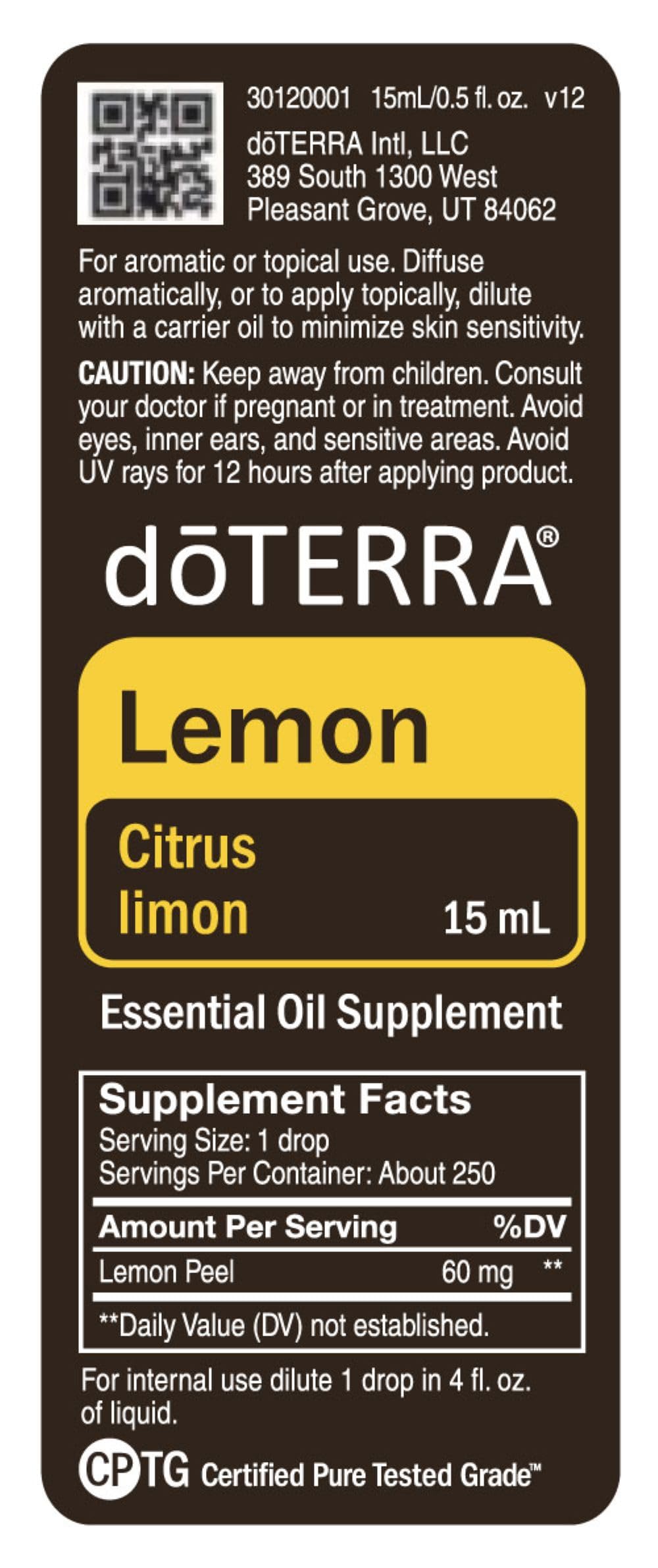 Lemon oil paired with other oils to create blended aromas