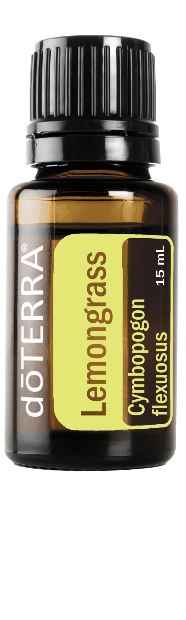 doTERRA Lemongrass 15 mL bottle highlighting bright aroma and skin-toning potential