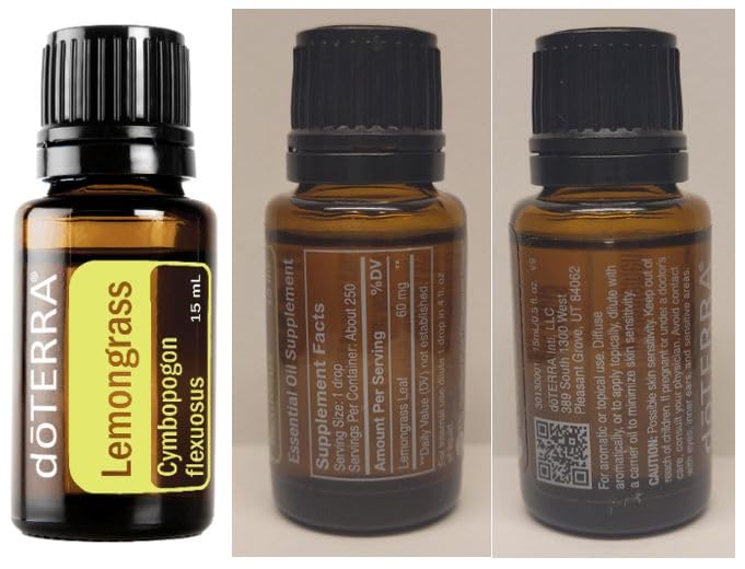 doTERRA Lemongrass 15 mL bottle ready for quick runs and post-workout refresh