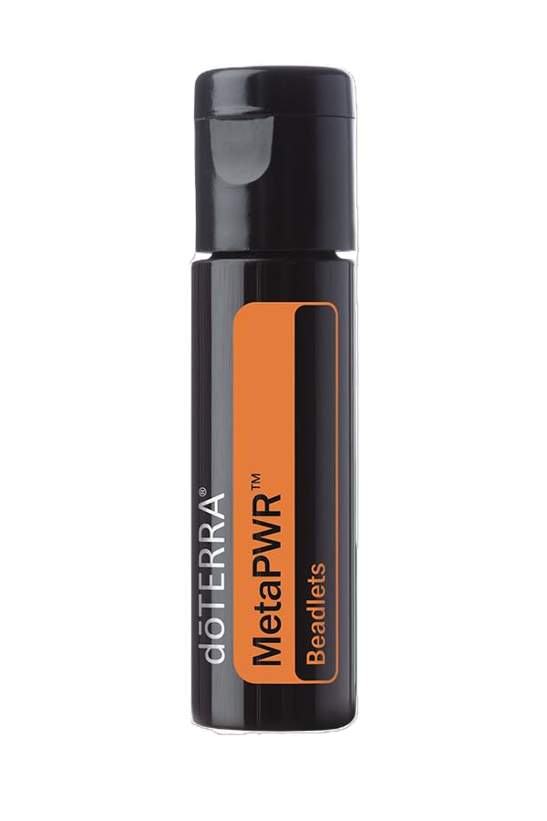 doTERRA MetaPWR Beadlets packaging, compact 125-beadlet set for travel and workouts.