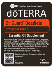 doTERRA On Guard beadlets contain essential oils to support everyday immune function.