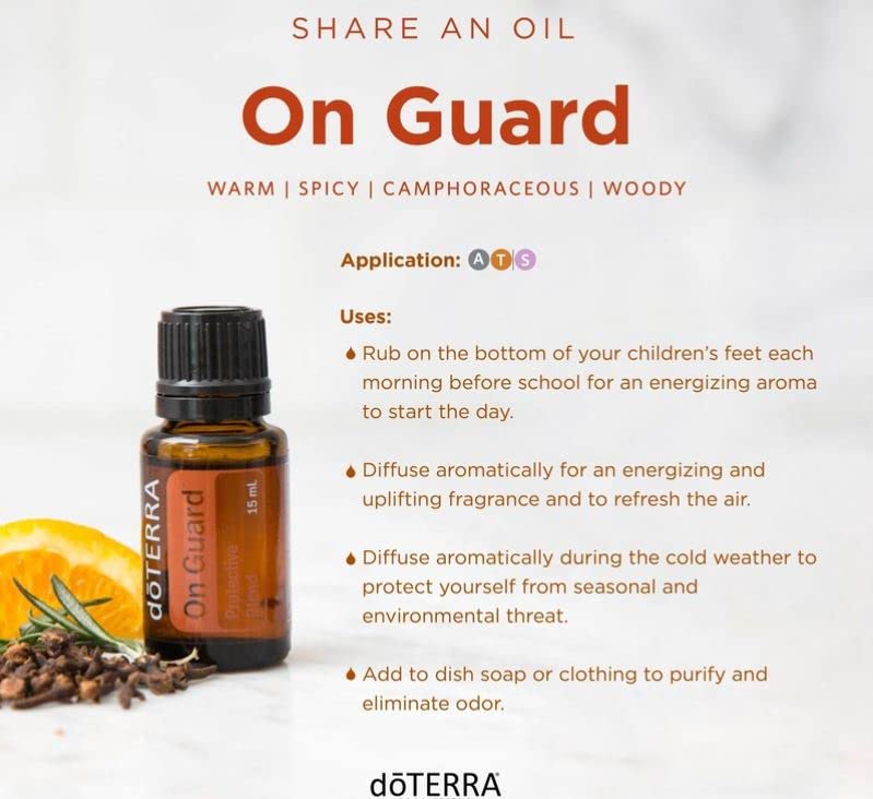 doTERRA On Guard diffuser emits aroma to freshen air