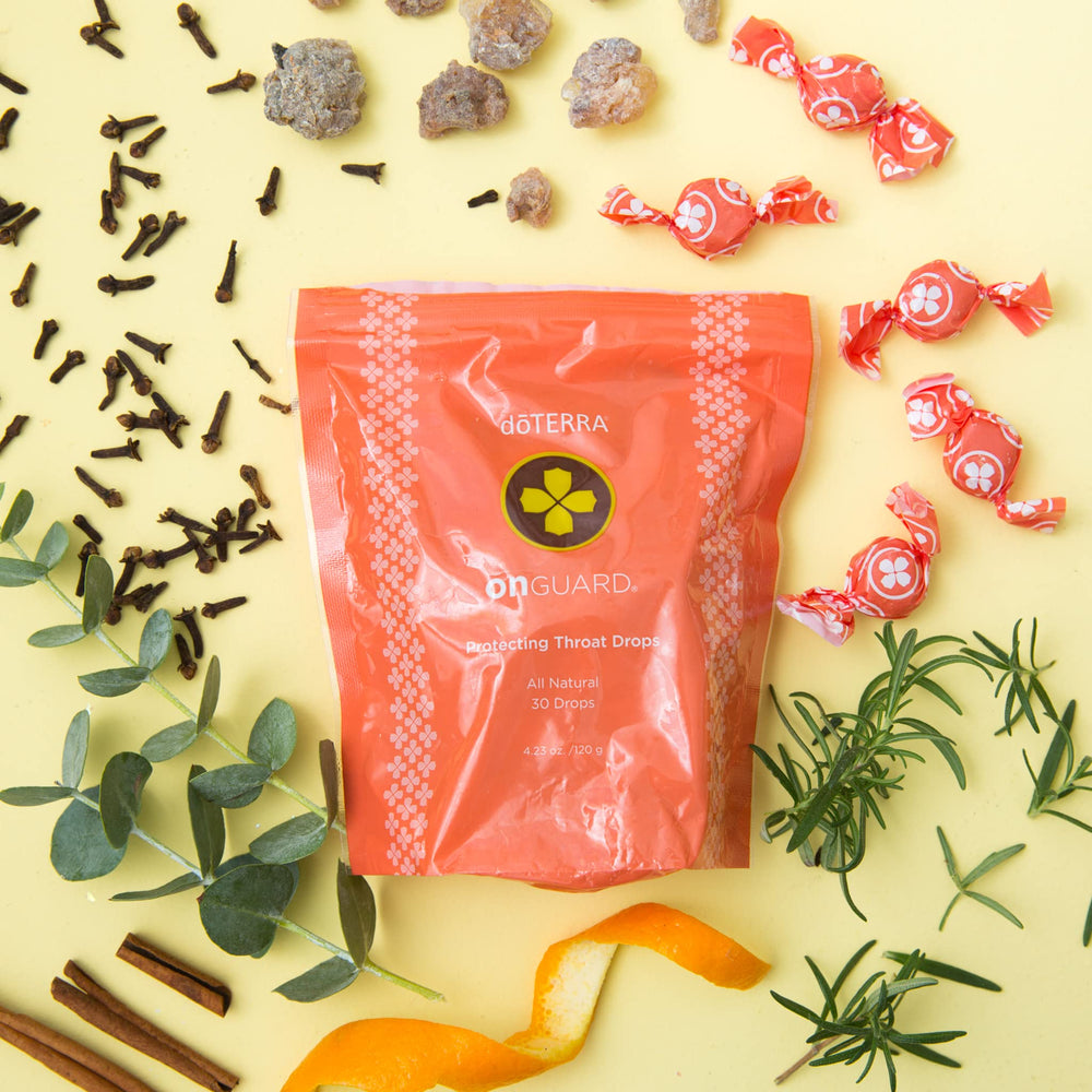 doTERRA throat drop base: organic cane sugar and brown rice syrup.