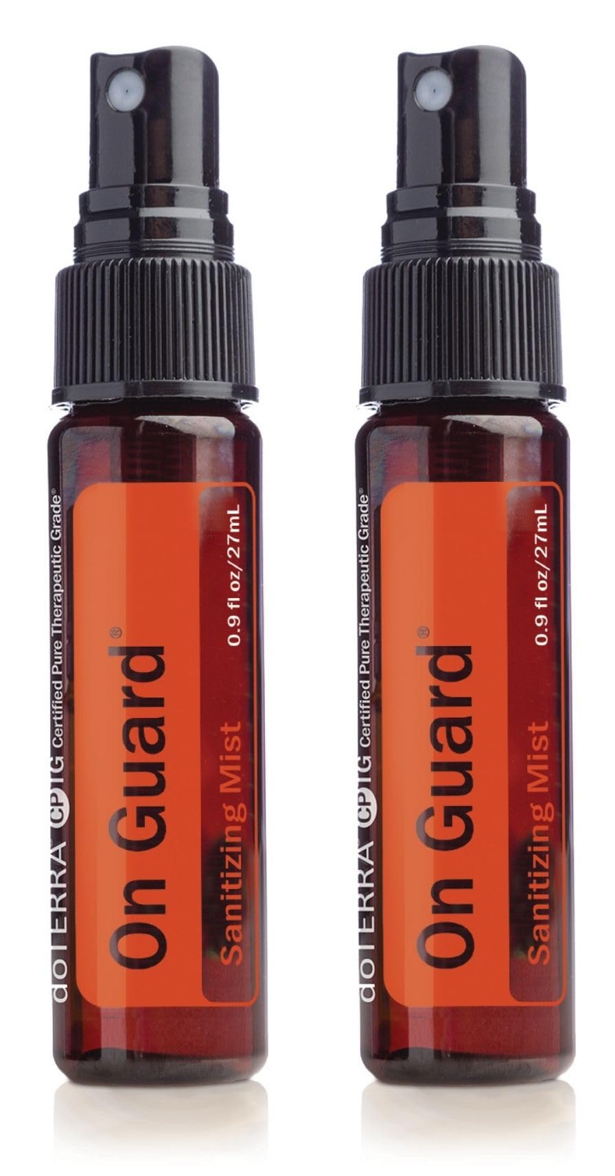 doTERRA On Guard Sanitizing Mist 27 mL bottle ready for travel and quick sanitation.