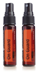 doTERRA On Guard Sanitizing Mist 27 mL bottle ready for travel and quick sanitation.