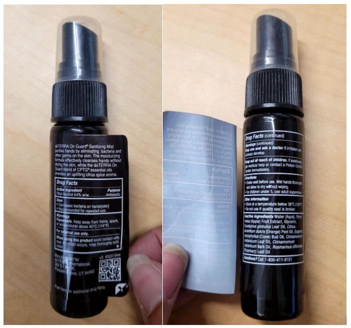doTERRA On Guard Sanitizing Mist with apple extract for skin-friendly cleansing.