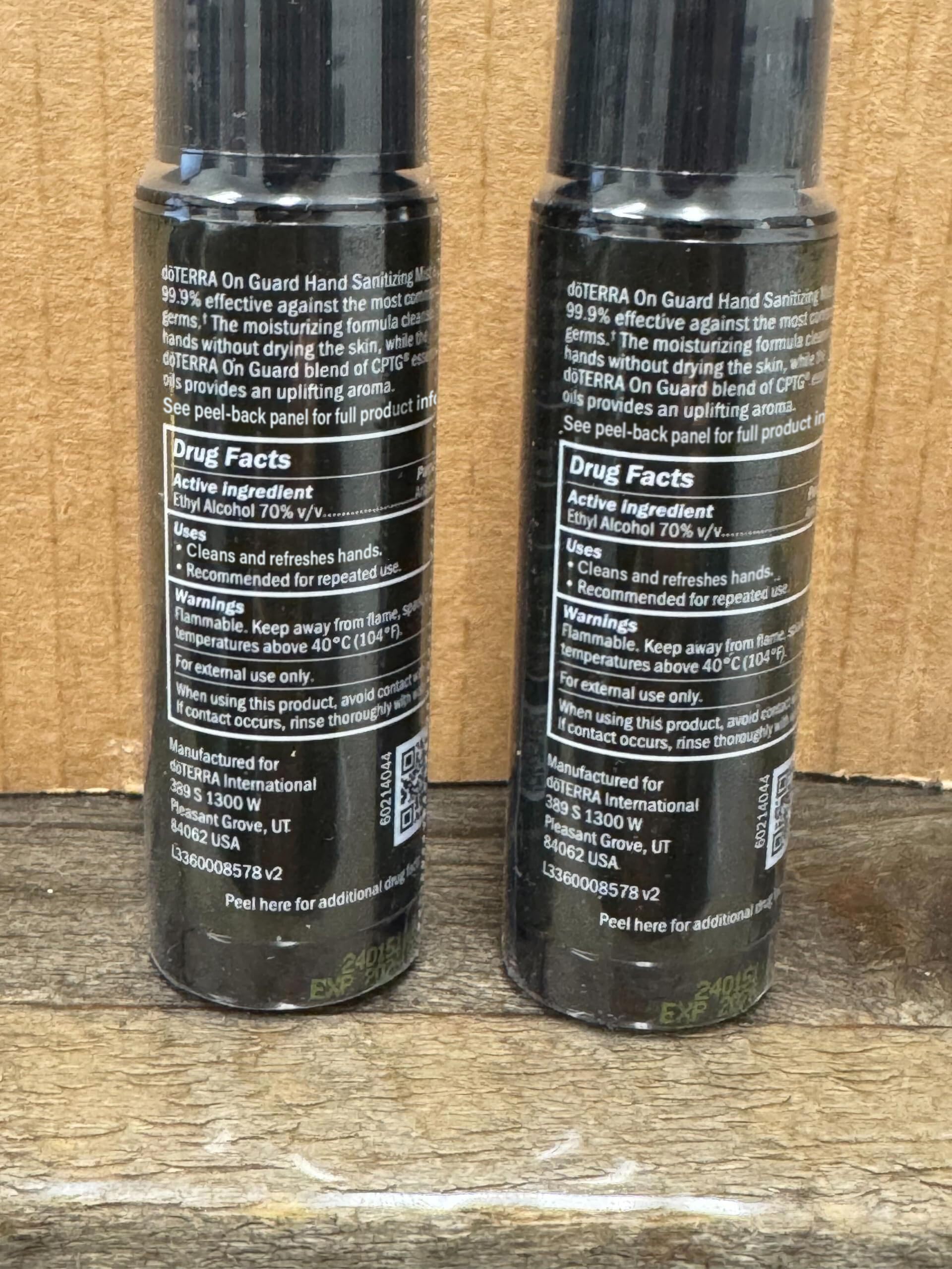 doTERRA On Guard Sanitizing Mist on a yoga mat after a session.
