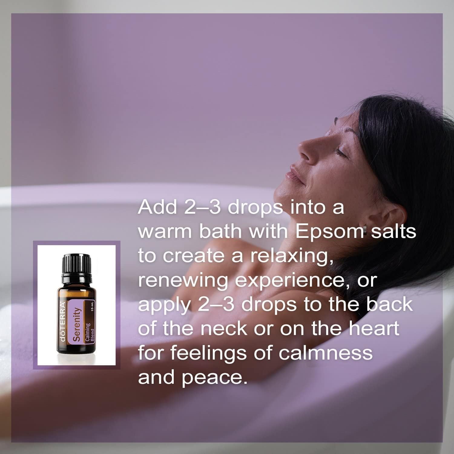 doTERRA Serenity packaging on shelf invites aromatherapy setup