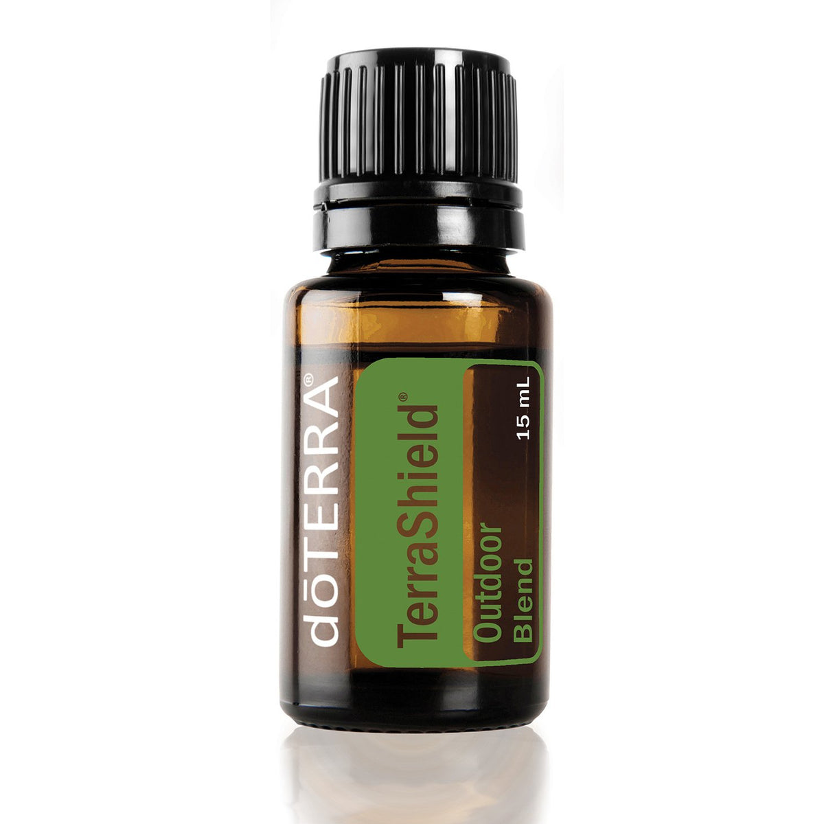 doTERRA TerraShield 15ml bottle for outdoor protection and family-safe diffusion.