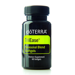 doTERRA TriEase softgels with lemon, lavender, and peppermint for seasonal support