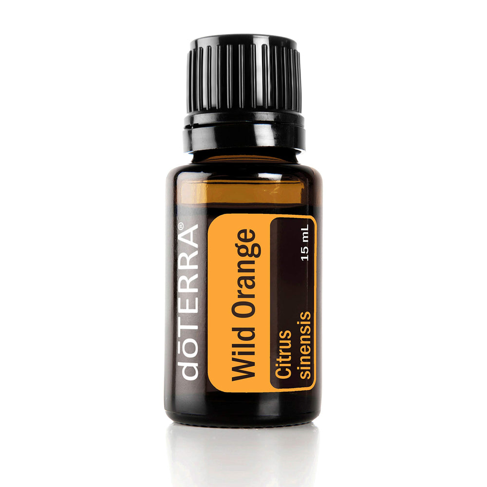 doTERRA Wild Orange 15ml bottle ready for diffusers with a bright citrus aroma